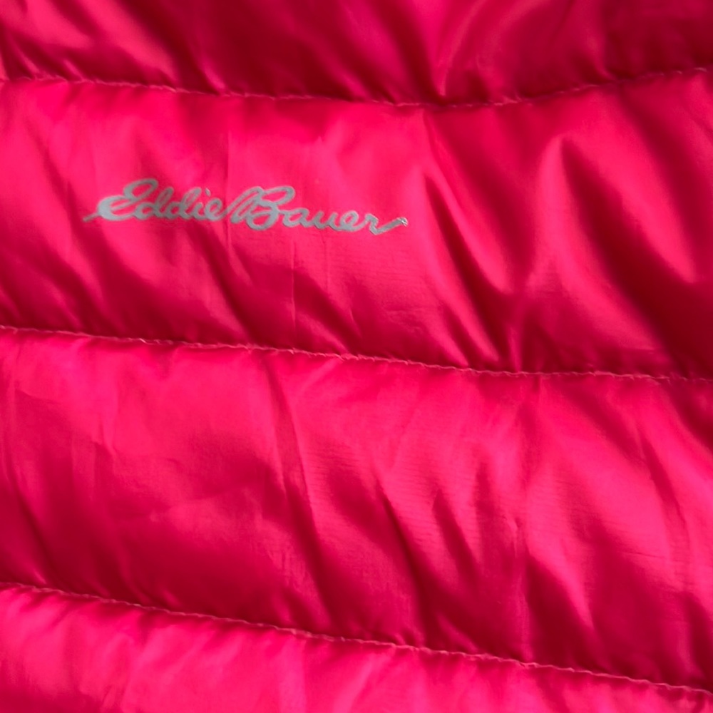 EDDIE BAUER Girls Reversible Puffer‎ Down Jacket Size L (14/16)